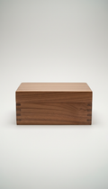 Walnut Jewelry Box With Felt Lining