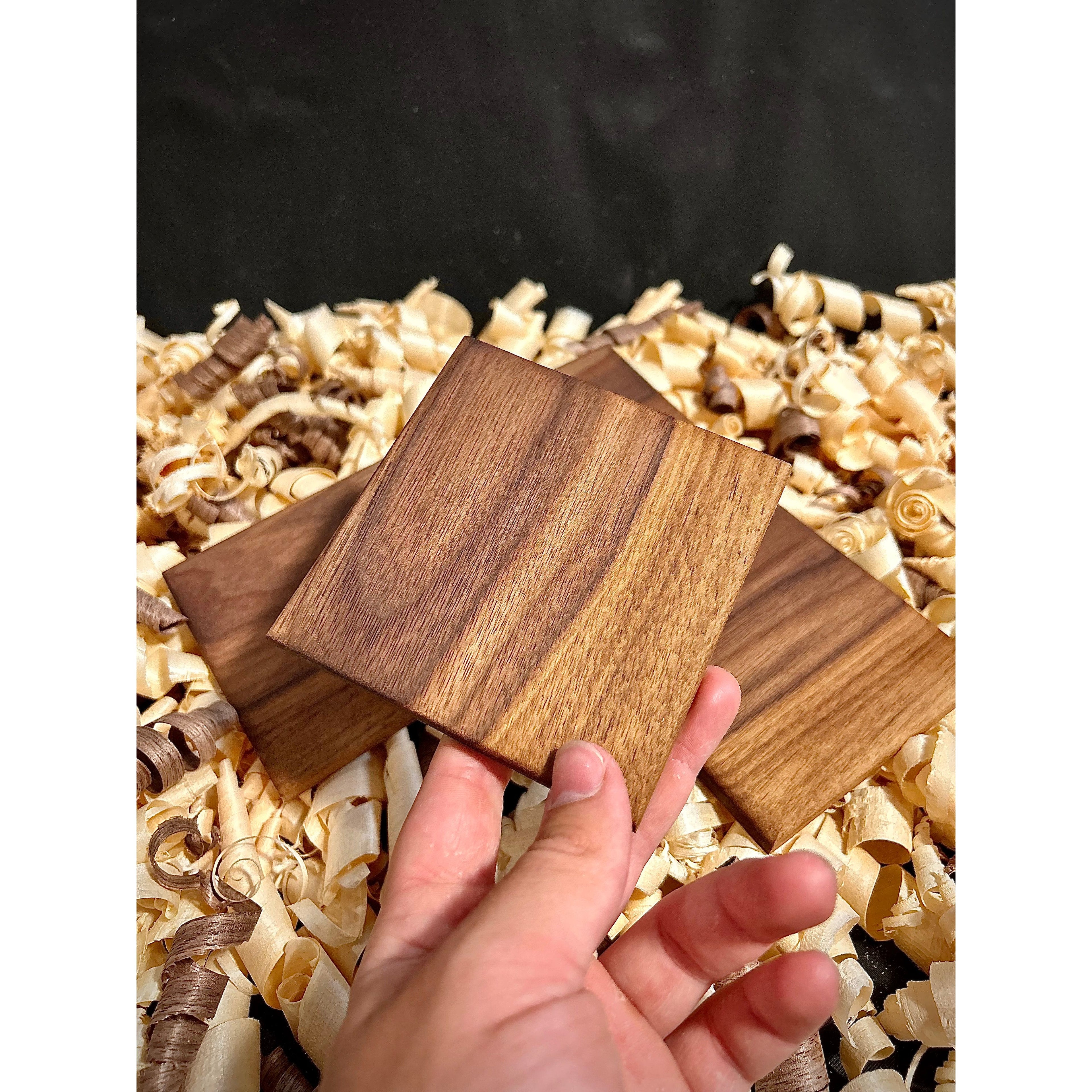 Walnut Coaster set