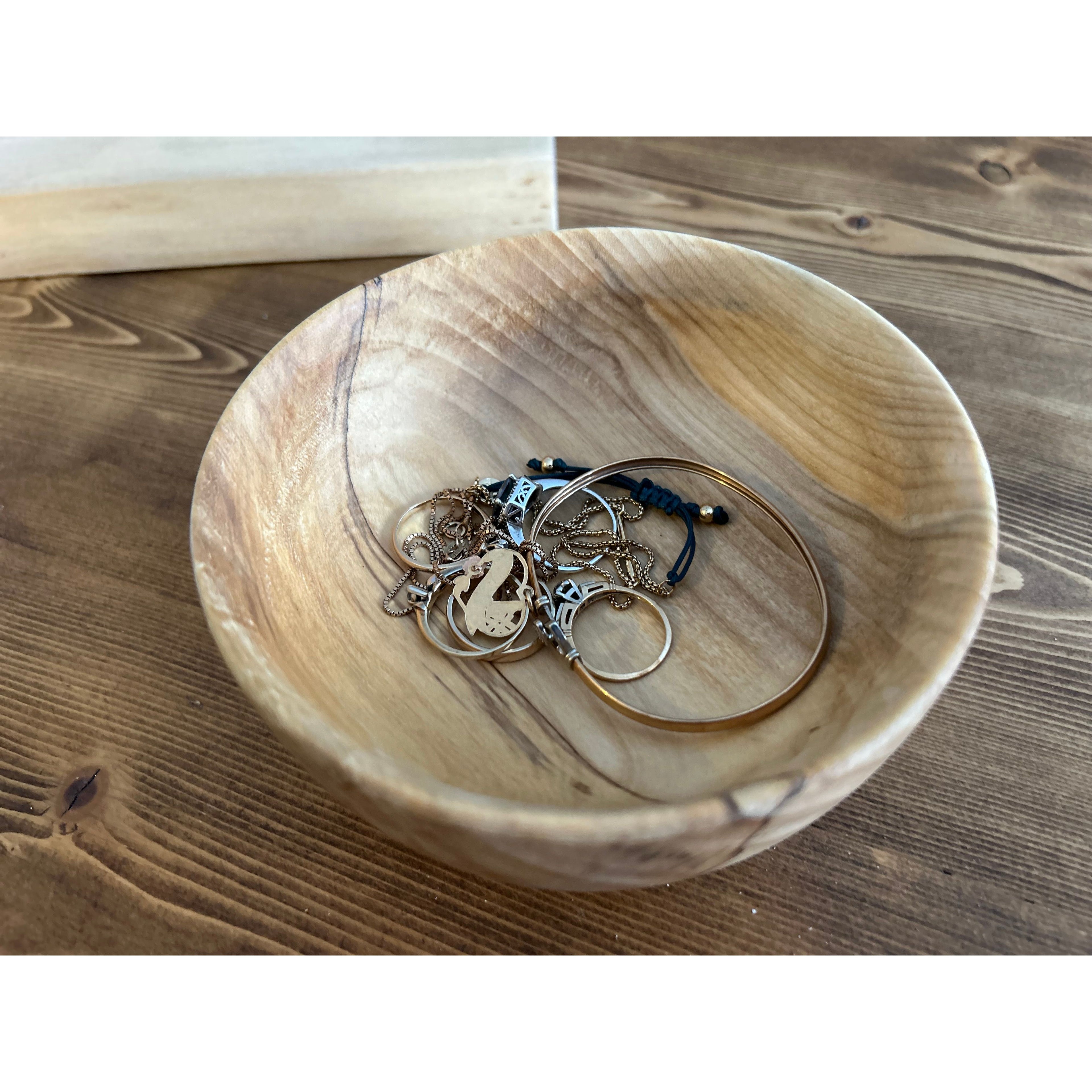 Maple Hand-Turned Jewelry Bowl
