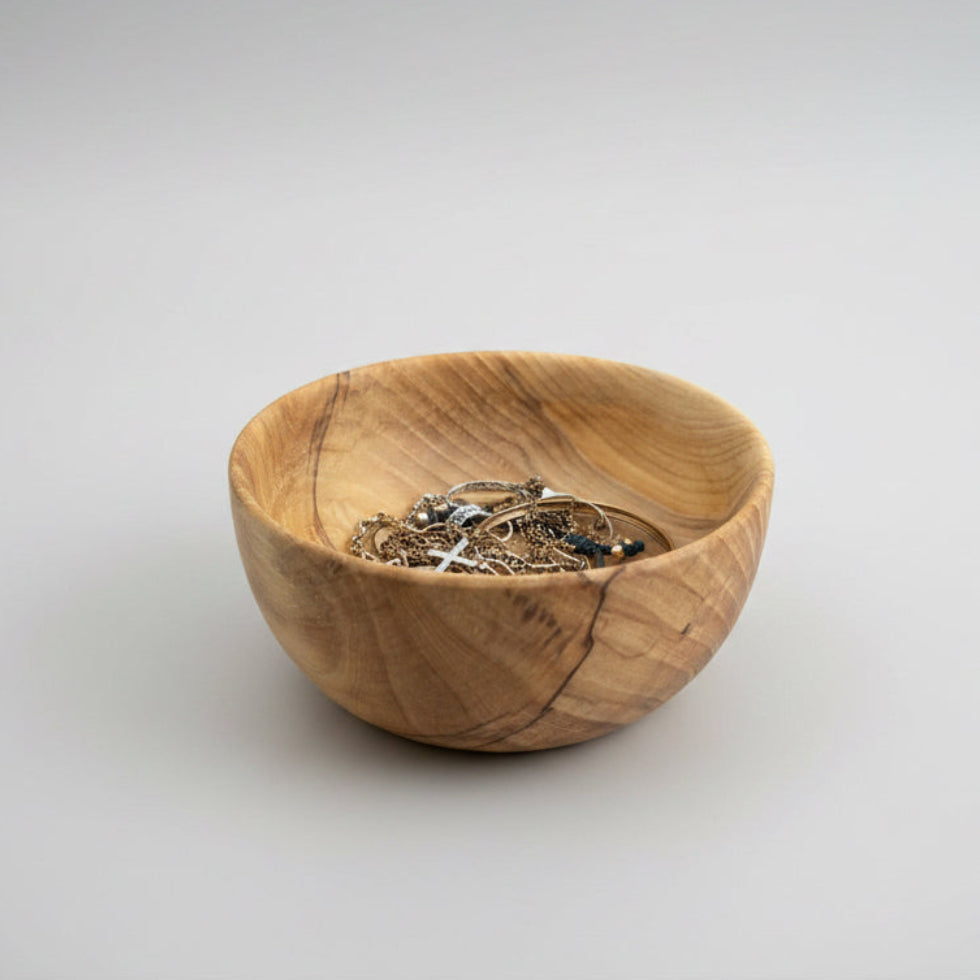 Maple Hand-Turned Jewelry Bowl