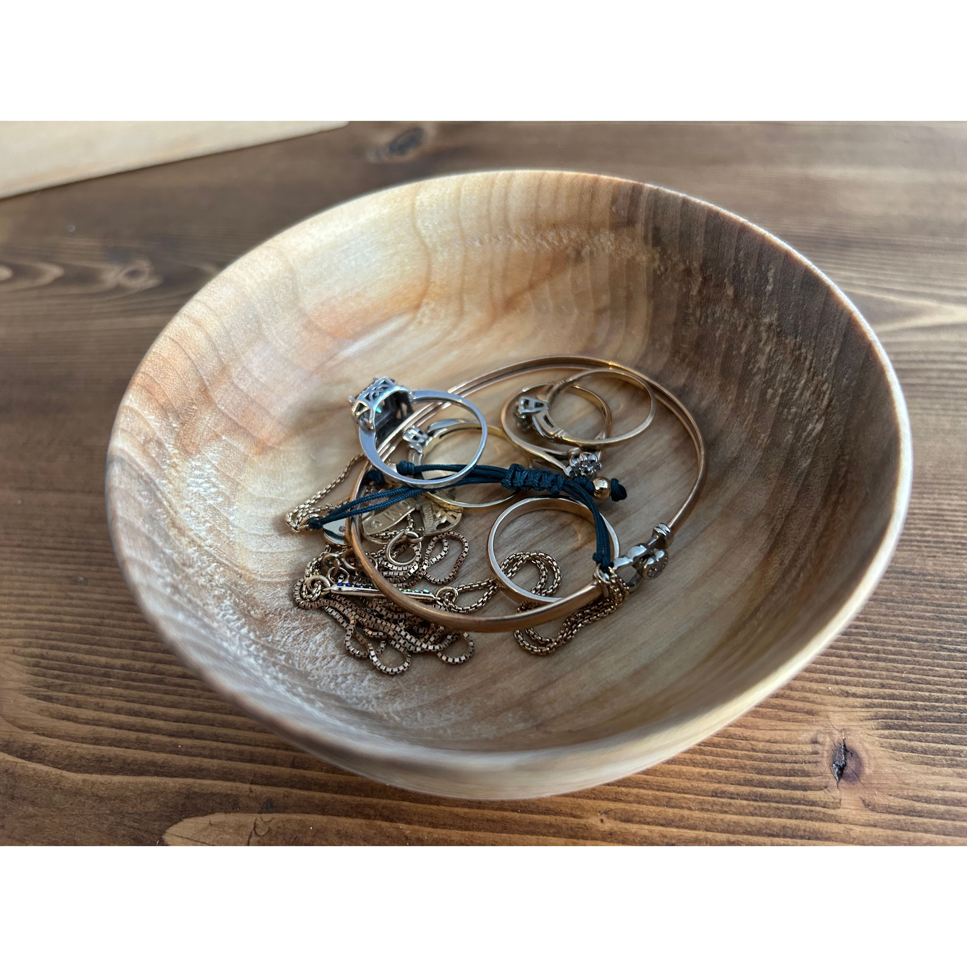 Maple Hand-Turned Jewelry Bowl